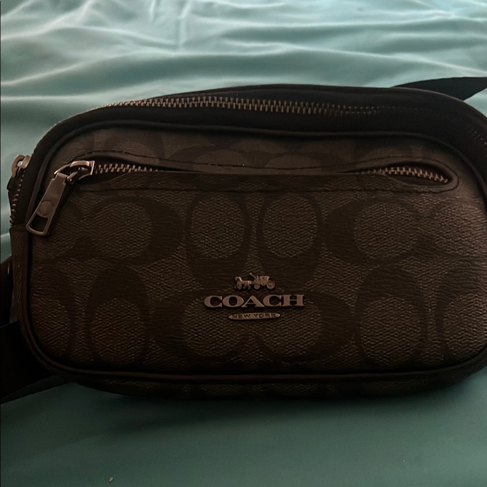 Coach Signature Black Belt Bag
